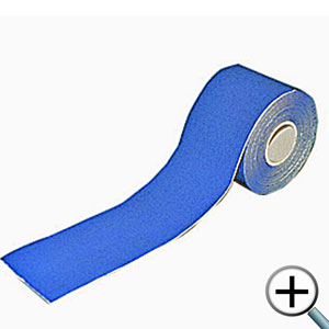 Blue metal detectable plaster role
