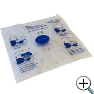 CPR Disposable Face Shield with bite block
