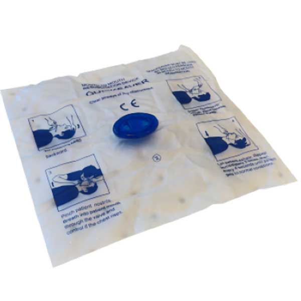 CPR Disposable Face Shield with bite block  Fluid transfer protection