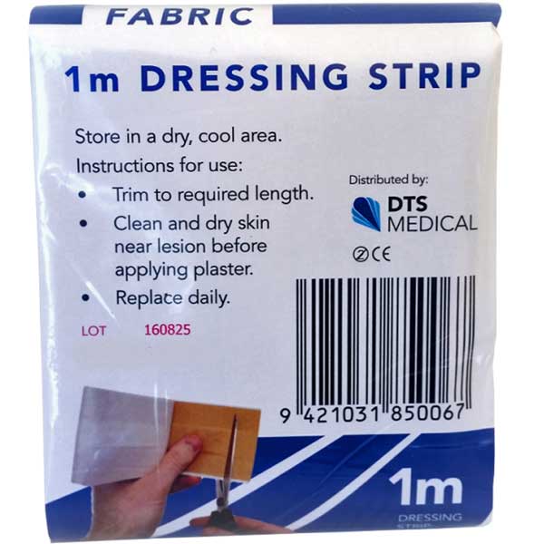 Fabric dressing strip