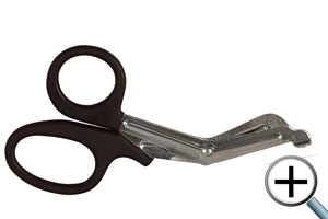large red rescue shears