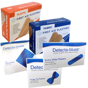 assortment of plasters for first aid kits