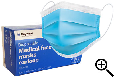 Reynard Level 2 3 PLY Medical Face Masks