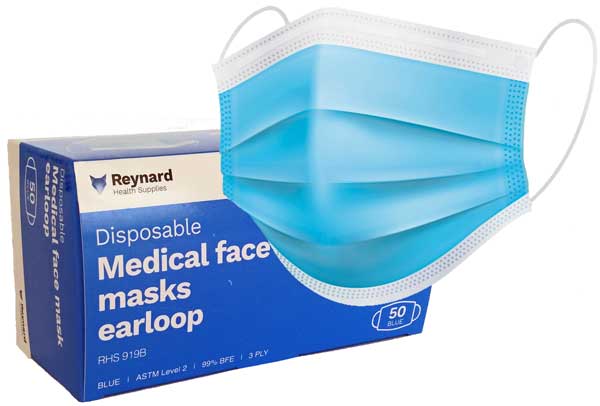 Reynard Level 2 3 PLY Medical Face Masks