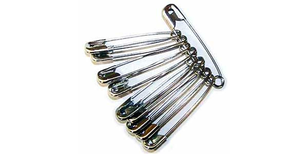 steel safety pins